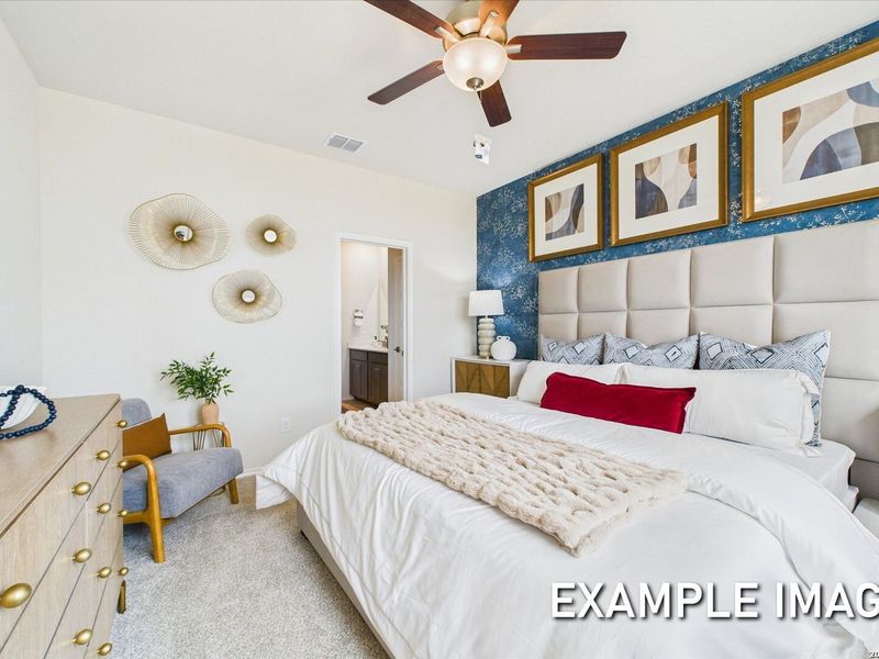 Furnished interior view inside a new home in Agave, San Antonio (Image 34).