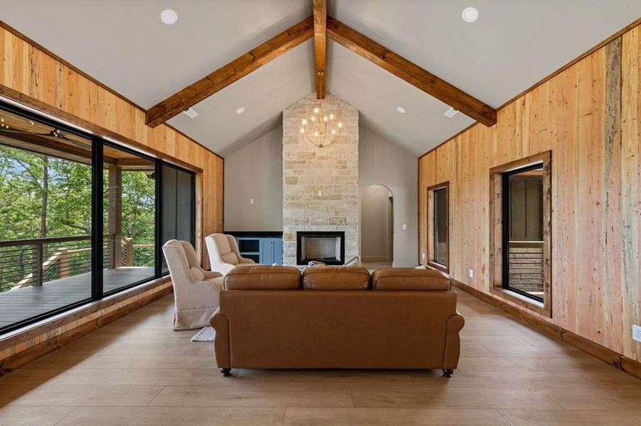 Furnished interior view inside a new home in , Mineral Bluff (Image 14).