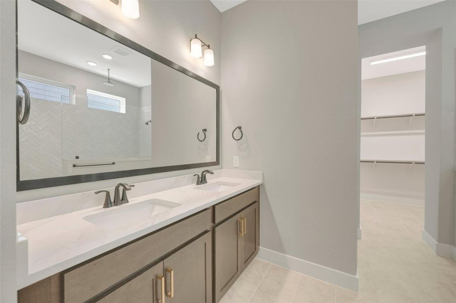 Furnished interior view inside a new home in Elyson - Grove Row Collection, Katy (Image 9).