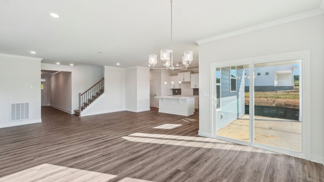 Representative unfurnished interior of a home built from the Willow by D.R. Horton in Westport, York (Image 14).