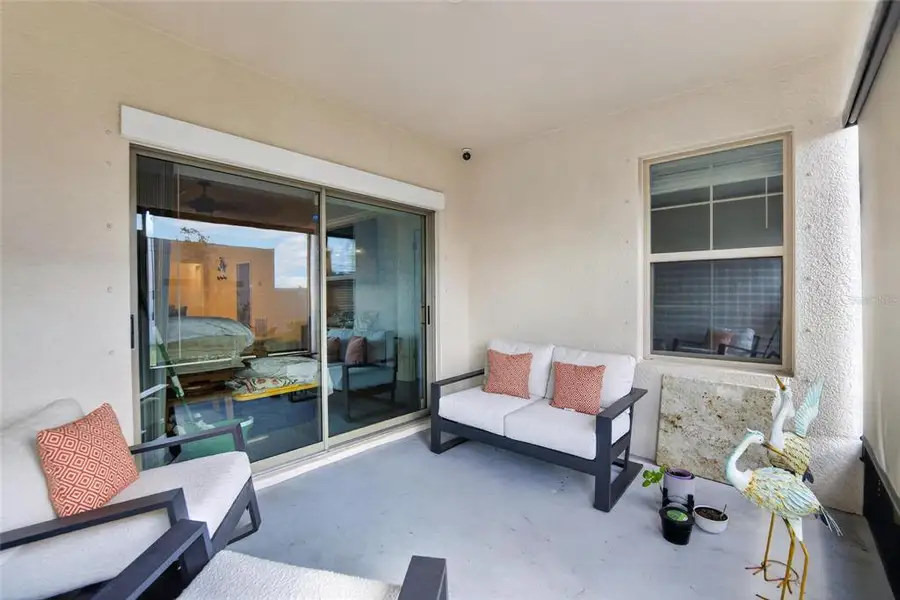 Exterior details and patio area of a home in Southshore Bay Active Adult, Wimauma (Image 43).