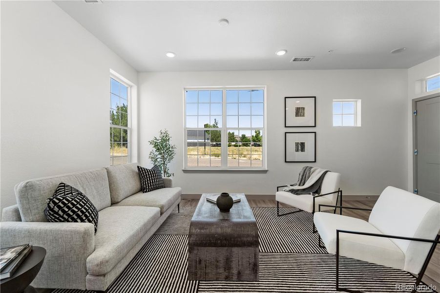Furnished interior view inside a new home in Hunters Chase at Stroh Ranch, Parker (Image 26).
