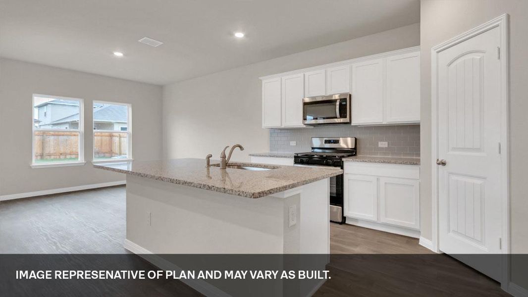 Furnished interior view inside a new home in Prairie Lakes, Buda (Image 6).