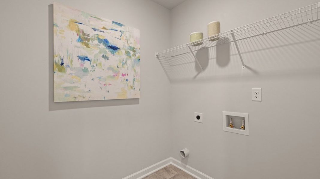 Representative unfurnished interior of a home built from the Elston by D.R. Horton in The Islands, Beech Island (Image 20).