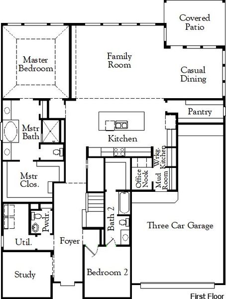 2D floor plan layout for the Motley II by Coventry Homes in Blackhawk, Pflugerville, TX (Image 3). 2D floor plan layout for the Motley II by Coventry Homes in Blackhawk, Pflugerville, TX (Image 3).