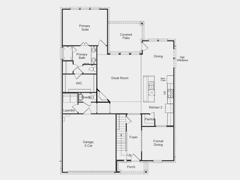 2D floor plan layout for the Terracotta by Taylor Morrison in The Ranch at Uptown Celina 55s, Celina, TX (Image 5). 2D floor plan layout for the Terracotta by Taylor Morrison in The Ranch at Uptown Celina 55s, Celina, TX (Image 5).