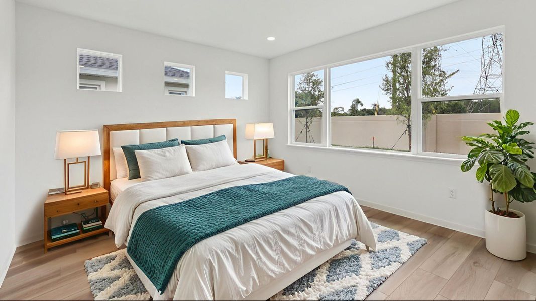 The Virtually Staged Primary Bedroom