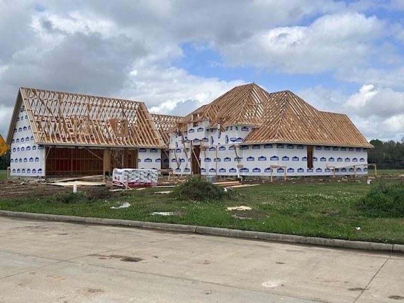In-progress construction of a new home in , Beaumont, TX (Image 28).