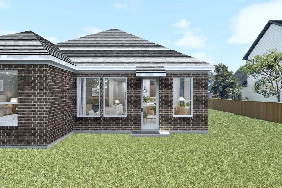 Representative exterior details of a home built from the The Cassia by David Weekley Homes in Brookewater - Terrace Collection, Rosenberg (Image 3).