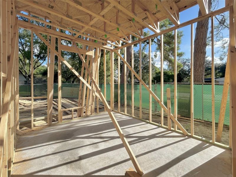 First Floor Guest Suite Bedroom. Construction Photo as of 12-12-2025