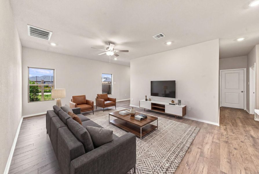 Furnished interior view inside a new home in Laurel Landing, Alvin (Image 9).
