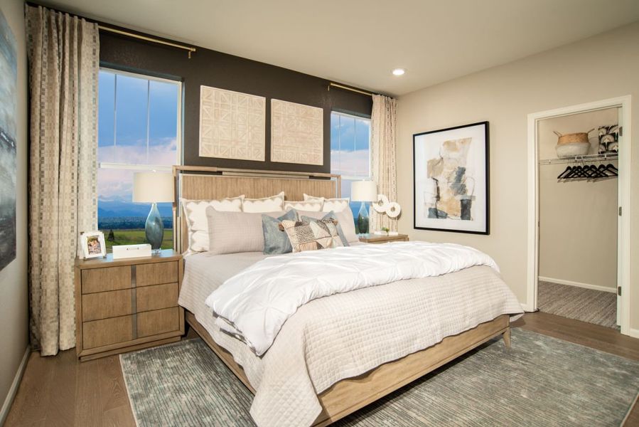 Furnished interior view inside a new home in Painted Prairie, Aurora (Image 4).