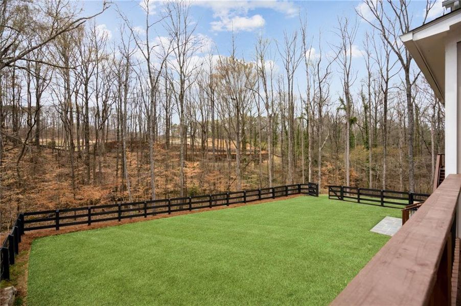 Exterior details and patio area of a home in , Alpharetta (Image 32).