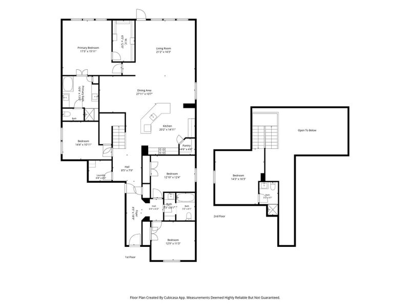 1st & 2nd levels - Floor Plan