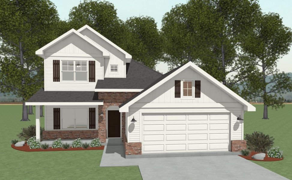 Front exterior of a home in the Austin's Colony community, located in Bryan, TX (Image 2).