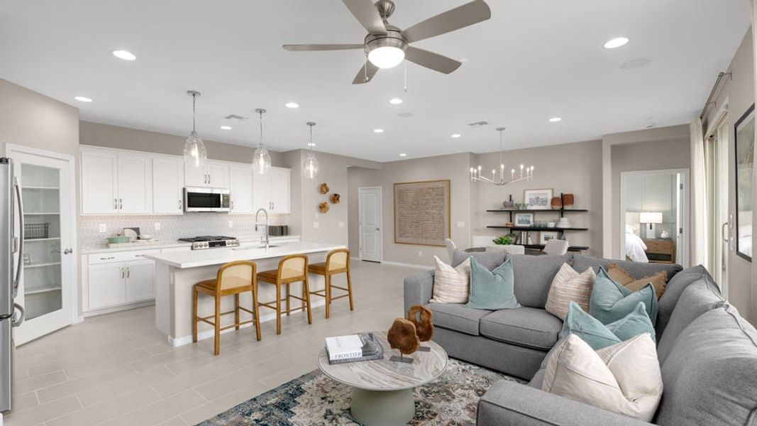 Representative furnished interior of a home built from the Ashton by Taylor Morrison in Artisan at Asante Vista Collection, Surprise (Image 6). Representative furnished interior of a home built from the Ashton by Taylor Morrison in Artisan at Asante Vista Collection, Surprise (Image 6).