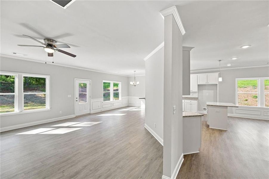Spacious, unfurnished interior of a new home in , Gray (Image 24).