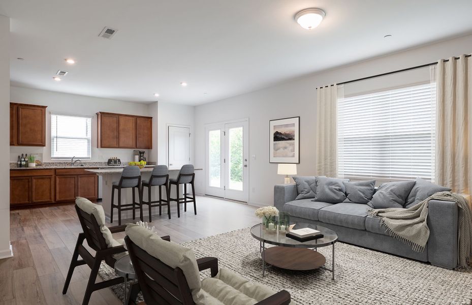 Furnished interior view inside a new home in Independence at Carter's Station, Columbia (Image 3).