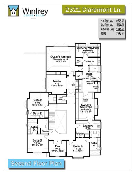 2D floor plan layout of this home in , Houston, TX (Image 6).