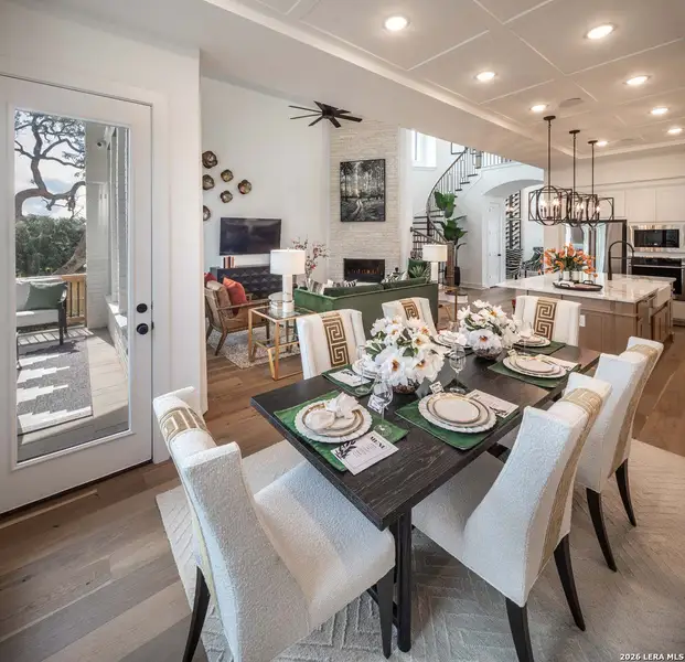 Furnished interior view inside a new home in Veramendi, New Braunfels (Image 17).