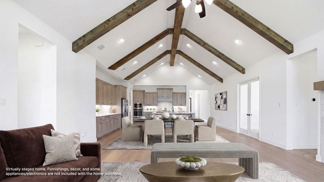 Furnished interior view inside a new home in Sweetgrass, Haslet (Image 6).