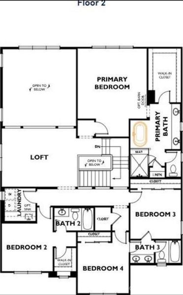 2D floor plan layout of this home in Amara Chase, Huntersville, NC (Image 4). 2D floor plan layout of this home in Amara Chase, Huntersville, NC (Image 4).