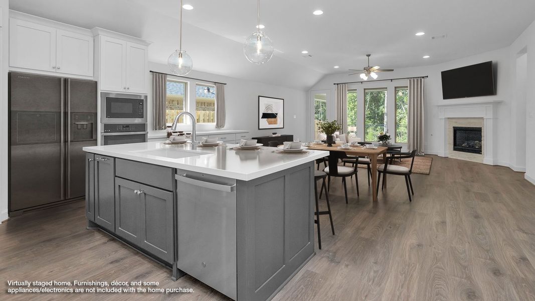 Furnished interior view inside a new home in Colton 55', Montgomery (Image 3). Furnished interior view inside a new home in Colton 55', Montgomery (Image 3).