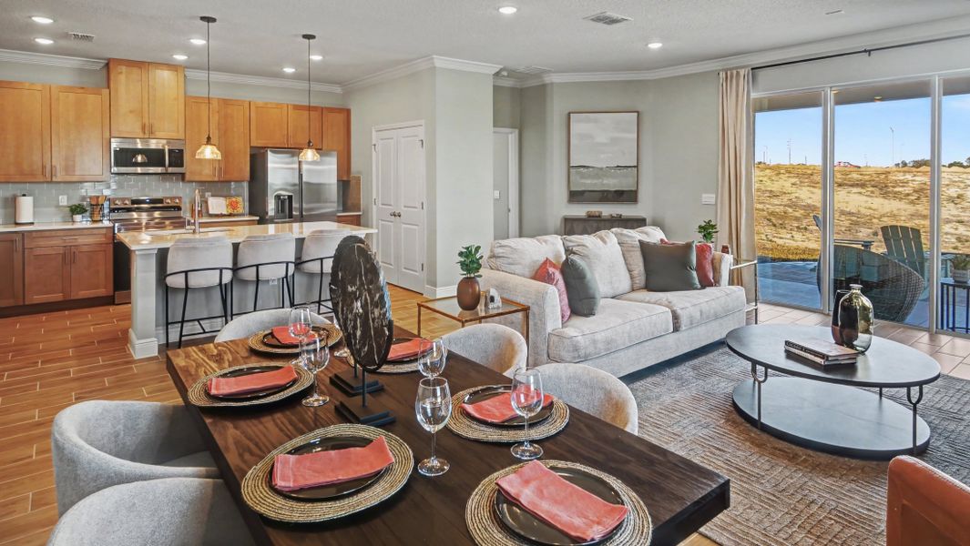 Representative furnished interior of a home built from the Sheffield by Maronda Homes in Crosswinds, Haines City (Image 21). Representative furnished interior of a home built from the Sheffield by Maronda Homes in Crosswinds, Haines City (Image 21).