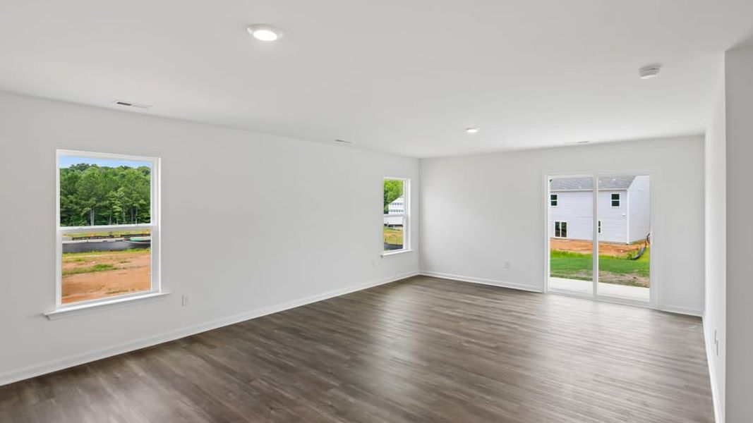 Representative unfurnished interior of a home built from the Manning by D.R. Horton in Laurel Oaks, Sanford (Image 13). Representative unfurnished interior of a home built from the Manning by D.R. Horton in Laurel Oaks, Sanford (Image 13).