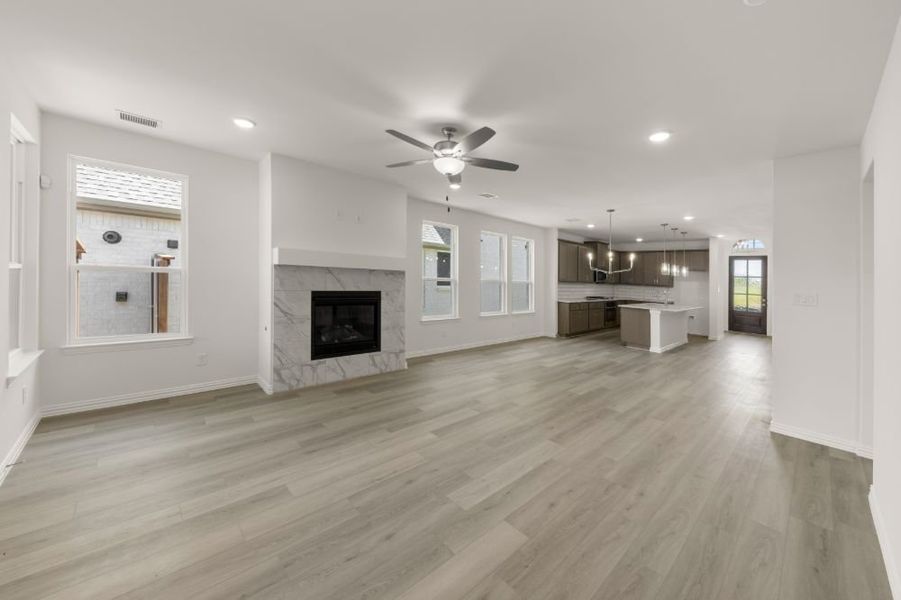 Representative unfurnished interior of a home built from the Cypress by UnionMain Homes in Edgewater, Fate (Image 36).