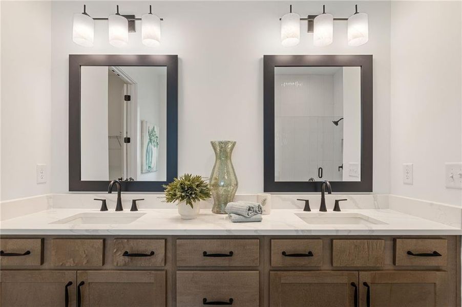 Furnished interior view inside a new home in The Reserve at Knollwood, Canton (Image 17).