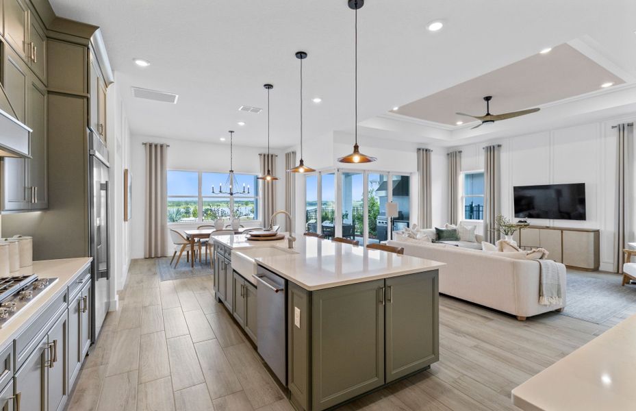 Representative furnished interior of a home built from the Renown by Del Webb in Del Webb Lakehaven, Clermont (Image 8).