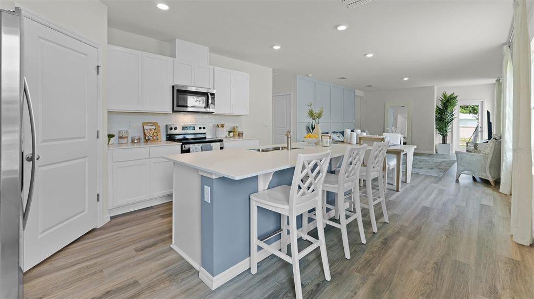 Furnished interior view inside a new home in Kindred, Kissimmee (Image 6).