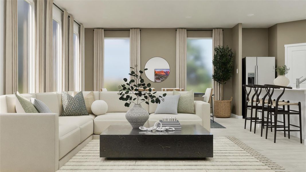 Furnished interior view inside a new home in The Ridge at Knob Creek, Temple (Image 13).