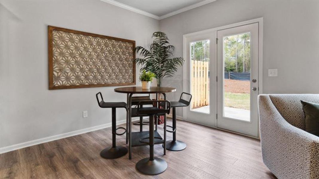 Furnished interior view inside a new home in Hughes Court, Dawsonville (Image 3).