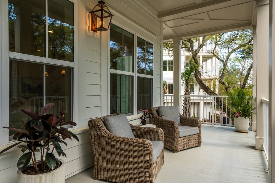 Exterior details and patio area of a home in , Charleston (Image 13).