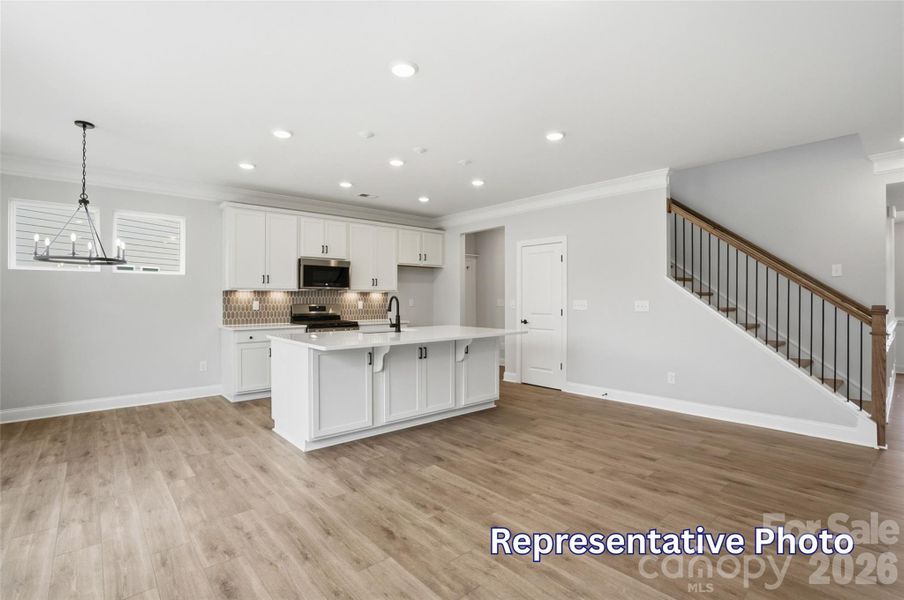 Furnished interior view inside a new home in Enclave at Riverdale, Huntersville (Image 10).