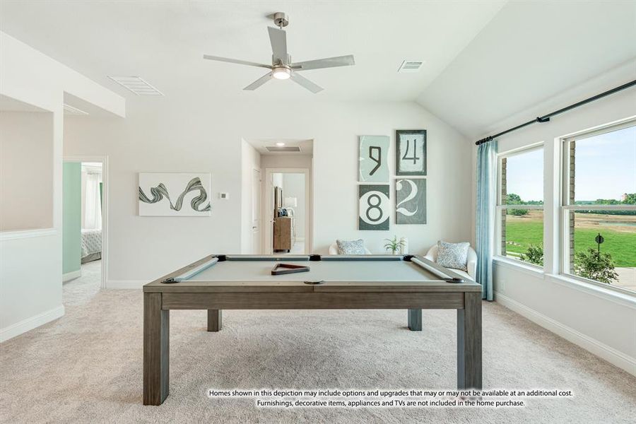 Furnished interior view inside a new home in Hulen Trails, Fort Worth (Image 4). Furnished interior view inside a new home in Hulen Trails, Fort Worth (Image 4).