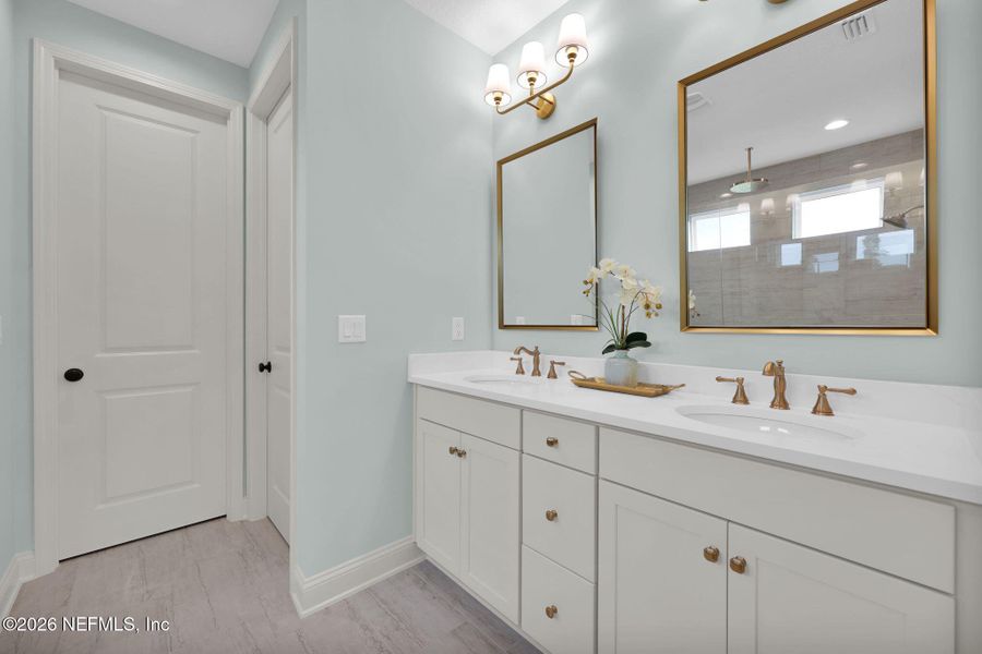Furnished interior view inside a new home in Mariposa at EverRange 40' Series, Jacksonville (Image 19).