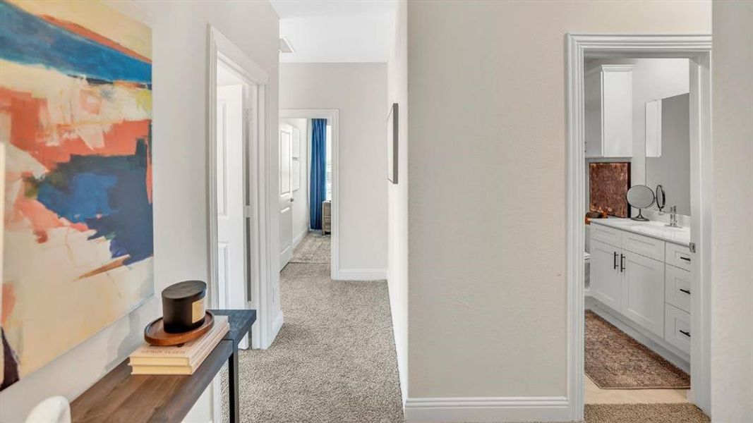 Furnished interior view inside a new home in The Avenue, Allen (Image 21).