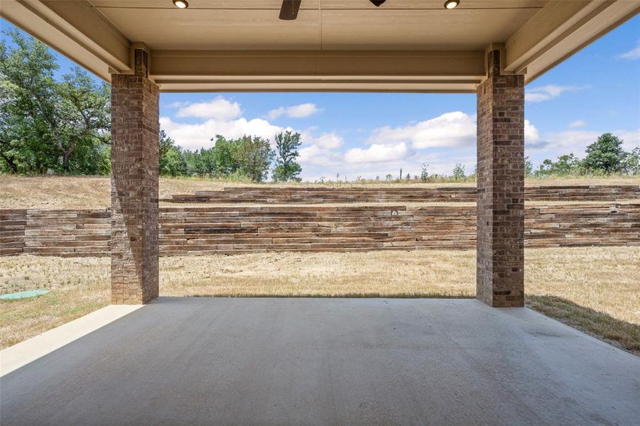 View of patio