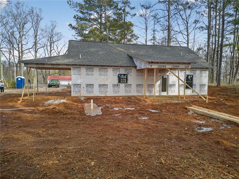In-progress construction of a new home in , Dallas, GA (Image 28).