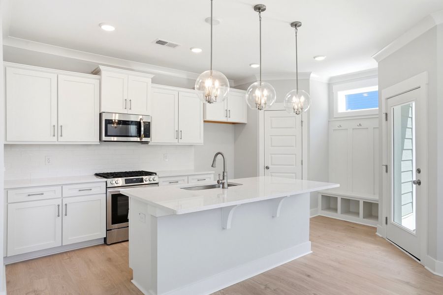 Representative furnished interior of a home built from the The Remington by RobuckHomes in Downtown Wilmington Collective, Wilmington (Image 17). Representative furnished interior of a home built from the The Remington by RobuckHomes in Downtown Wilmington Collective, Wilmington (Image 17).