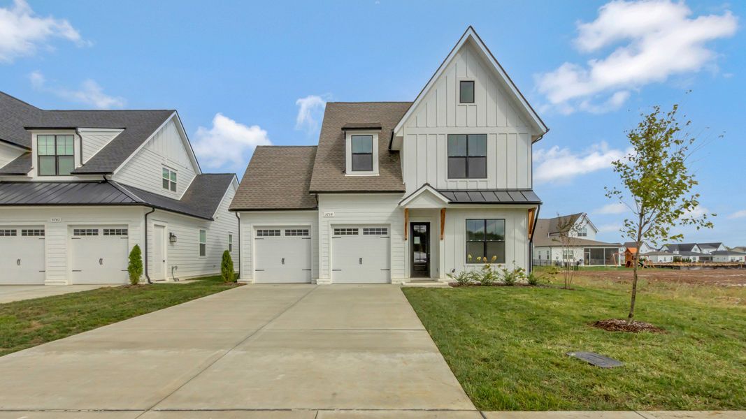 Front exterior of a new home in Shelton Square, Murfreesboro, TN, highlighting curb appeal (Image 2).