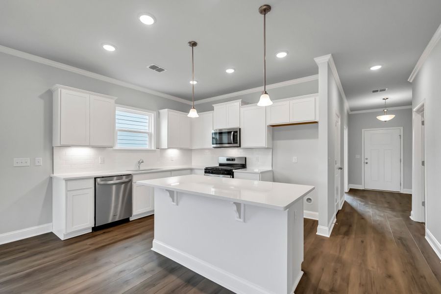 Furnished interior view inside a new home in Monroe Preserve, Chapin (Image 17).