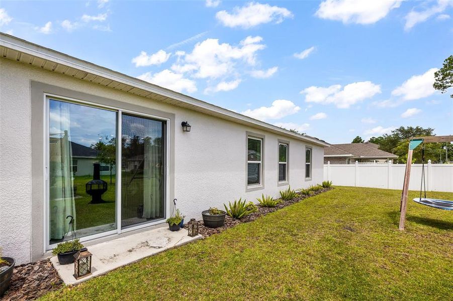 Exterior details and patio area of a home in Palm Coast, Palm Coast (Image 4). Exterior details and patio area of a home in Palm Coast, Palm Coast (Image 4).