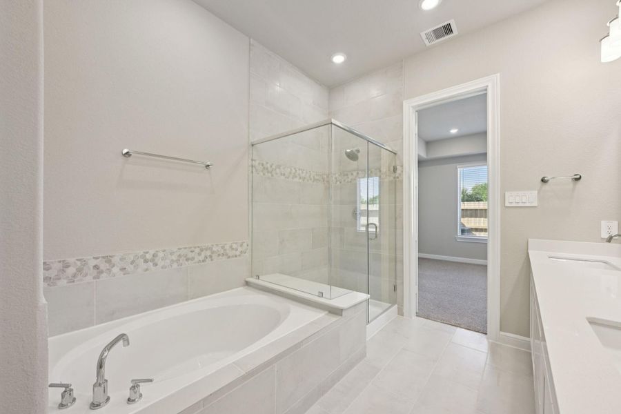 Furnished interior view inside a new home in Kemah Crossing - Luxe Series, Kemah (Image 14). Furnished interior view inside a new home in Kemah Crossing - Luxe Series, Kemah (Image 14).