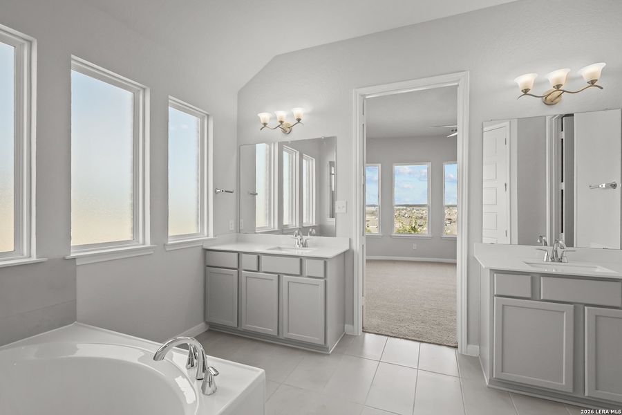 Furnished interior view inside a new home in Ladera, San Antonio (Image 13).