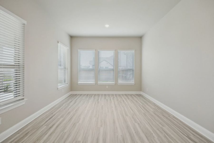 Representative unfurnished interior of a home built from the Normandy by Chesmar Homes in Karis, Crowley (Image 11). Representative unfurnished interior of a home built from the Normandy by Chesmar Homes in Karis, Crowley (Image 11).