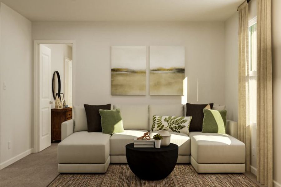 A living room with a couch and a coffee table. A living room with a couch and a coffee table.